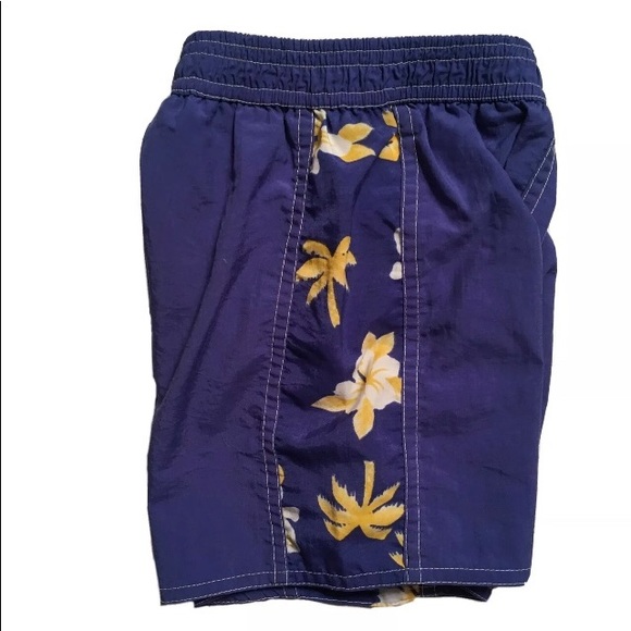 Ocean Pacific OP Toddler Boy Navy & Yellow Swim Trunks, Size 2T - Picture 5 of 5